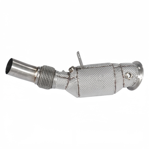 Collecteur d'échappement SS304 N20 pour moteur <span class=keywords><strong>BMW</strong></span> Série 4 F32 F33 F36 420i 428i, tuyau de descente avec bouclier thermique - Product Image 1