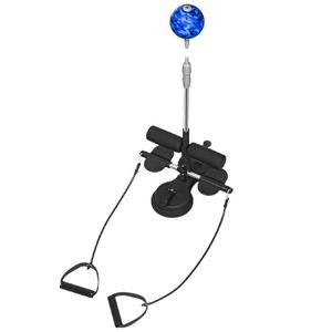 Nouvel appareil d'entraînement abdominal 2-en-1 Yongkang : aide à la position couchée avec double ventouse en cuir et ballon de boxe, équipement de fitness intérieur avec corde de traction - Product Image 6