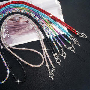โซ่ประดับพลอยเป็นประกายวิบวับสายคล้องข้อมือโทรศัพท์มือถือสะพายไหล่สายคล้องโทรศัพท์มือถือเครื่องประดับจี้ - Product Image 6