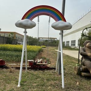 Balançoires d'intérieur romantiques nuage blanc arc-en-ciel bord de mer Design équipement de photographie populaire enfants Shopping installations du parc d'attractions - Product Image 5