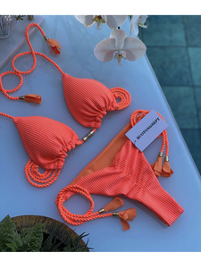Op maat gemaakte badkleding bikini's voor sexy vrouwen, 2-delige bikini badkleding strandkleding groothandel bandeau badpak - Product Image 3