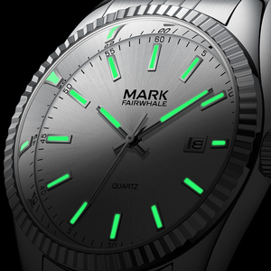 Orologio da Polso al Quarzo Mark Fairwhale per <span class=keywords><strong>Uomo</strong></span>, Ultra Sottile con Cassa da 1mm, Quadrante da 40mm, Cinturino da 20mm, Resistente all'Acqua 30M, in Acciaio Inossidabile, Analogico - Product Image 6