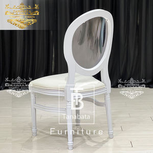 חתונת אירוע ברור אקריליק חזרה מלך לבן פלסטיק לואי השישה עשר כיסאות - Product Image 3