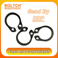 GB894.1 Standard M10 Steel External Retaining Ring for Shaft Alloy C-Shaped Clamp Ring Split Washer External Circlips Snap Ring