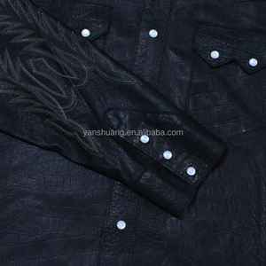 Bomber invernale indiano G1 in vera <span class=keywords><strong>pelle</strong></span> ricamata da uomo <span class=keywords><strong>giacca</strong></span> <span class=keywords><strong>di</strong></span> <span class=keywords><strong>pelle</strong></span> <span class=keywords><strong>di</strong></span> pecora nera abbronzata arancione - Product Image 4