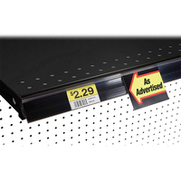 Bande de billet en PVC économique personnalisée en usine Porte-étiquette UPC Porte-étiquette de moulage d'étiquette de prix avec lentille de protection transparente et poignée promotionnelle