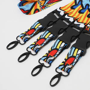 Sangle de cou double face avec logo de sublimation en couleur avec accessoires optionnels de haute qualité - Product Image 4