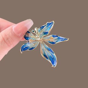Exquisite Silver Plated Orchid Brooches Crystal Rhinestone Elegant Temperament <b>Wedding</b> Coat <b>Accessories</b> for Women Gift - Product Image 3