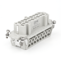 500V 16a connecteur robuste Harting Han Type 16 broches connecteur mâle et femelle