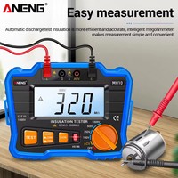 Mégohmmètre numérique Aneng MH10 100/250/500/1000V Testeur de résistance d'isolement et de terre