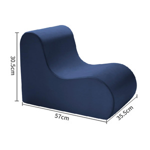 Pet Chaise Lounge Memory Foam 57x35.5x30.5 Cm <b>Dog</b> <b>Sofa</b> Bed Solid Color Rectangle Shape Hand Washable - Product Image 2