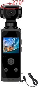 Cầm tay hành động máy ảnh với một xoay ống kính 5K video ghi âm 30m không thấm nước case1.3 "LCD nhỏ gọn bỏ túi máy ảnh - Product Image 3