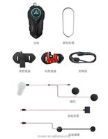 Intercom de groupe Inveer pour plus de 10 personnes, accessoires pour moto, casque, casque X6Promax, accessoires pour casque