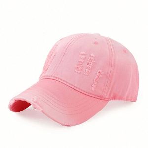 Wholesale Unisex Adjustable <b>Women</b> Men Vintage Distressed Washed Cotton Fed Baseball <b>Caps</b> - Product Image 2