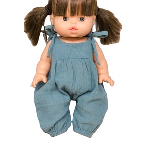 <span class=keywords><strong>Minikane</strong></span> – vêtements en coton pour poupées 13 pouces, combinaison en lin sans manches avec nœud - Product Image 1