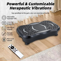 Plateforme Vibrante Électrique Personnalisable, Machine d'Exercice Réducteur de Graisse à Intensité Réglable, 5 Modes pour Mincir et Fitness