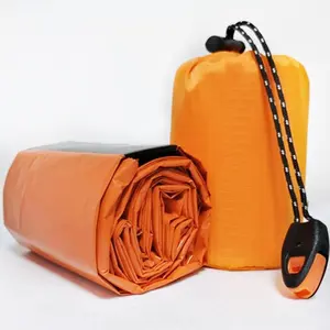 Уличный водонепроницаемый материал, тепловой двубортный аварийный спальный мешок для кемпинга и боевых действий