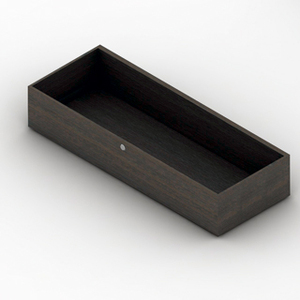 Modern Living Room Cabinet Drawer 100x38 H20 Glossy White <b>Open</b> Compartment Storage Solution - Product Image 3
