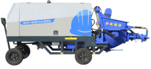 آلة رش الخرسانة SPJ-90PRO الأكثر مبيعًا، معدات رش الخرسانة للملاط والأنفاق، آلة رش الخرسانة الجافة والرطبة - Product Image 5