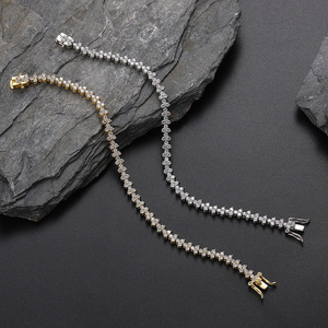 Pulsera de tenis de 5 mm con diseño floral y circonitas para mujer, de Tanjing Fashion Lijing, Collar - Product Image 3