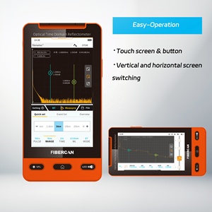 FIBERCAN portátil OTDR 1310/1550nm 32/30dB Reflectómetro óptico de dominio de tiempo con 10MW VFL - Product Image 2