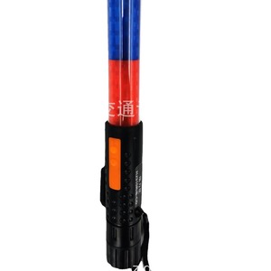 กระบองจราจรแบบชาร์จไฟได้ รุ่น HJ310RB-CD ไฟ LED สีแดงน้ำเงิน กระพริบพร้อมเสียงนกหวีด ป้องกันน้ำและฝุ่นระดับ IP65 - Product Image 1