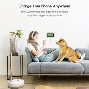 Ventilateur Socool 40000mAh Portable avec lumières LED colorées, moteur sans balais, pliable, rechargeable, électrique, pour le camping en extérieur, sur pied - Product Image 6