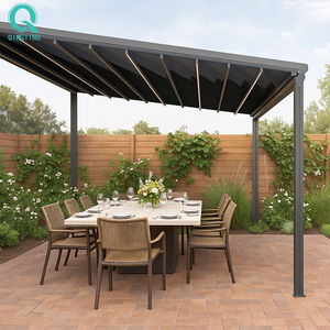 Pérgola Retráctil de <span class=keywords><strong>Lona</strong></span> Impermeable de PVC para Jardín QINGYING - Product Image 1