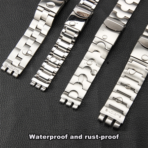 <span class=keywords><strong>Bracelet</strong></span> <span class=keywords><strong>de</strong></span> <span class=keywords><strong>montre</strong></span> intelligent Swatch pour homme, en acier inoxydable massif, concave-convexe, grand format - Product Image 1