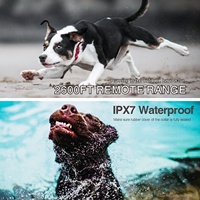 Intelligentes Ferngesteuertes Hundetraining-Halsband Elektronisches Trainingshalsband aus Kunststoff Wasserdicht Anti-Bell-Funktion Jagd-Ton Vibration