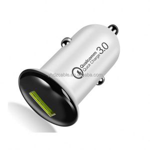 Factory Wholesale QC3.0 18W Fast Charging USB Car Charger Adapter for Mobile Phone with <b>Fireproof</b> PC <b>Material</b> - Product Image 4