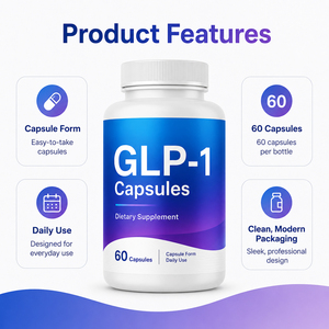 Offre Spéciale : Capsules de Supplément GLP-1 – Antioxydant, Brûleur de Graisse, Extrait de Chouhan, Eriocitrine, Thé Vert Bio, Sans Gluten - Product Image 3