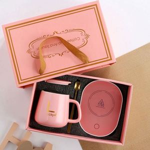 Taza de toalla con empuñadura de alto nivel de apariencia, juego de regalo, Taza de cerámica con apertura, regalo pequeño, compañero de boda, taza de regalo para regalo - Product Image 4