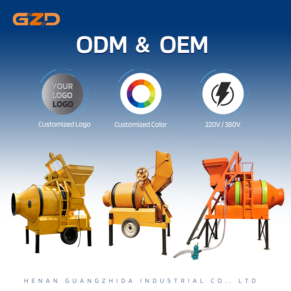 electric concrete mixer 2m3