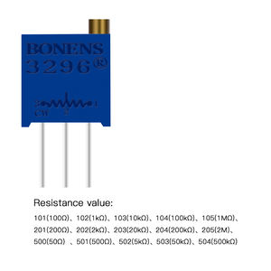 15 Waarden Van 3296W Potentiometers Kit 3296W Multiturn Trimpotentiometer 3296W Variabele Weerstanden - Product Image 3