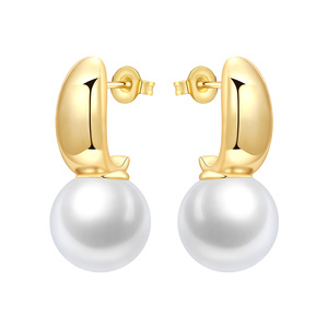 Pendientes de Perlas – Accesorios para Mujer, Pendientes de Circonia Hipoalergénicos, Ideales para Uso Diario y Ocasiones Festivas - Product Image 1