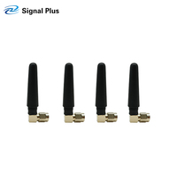 Antena de Goma Omni OEM 698-2700MHz, Antena de Comunicación Inalámbrica SMA Macho de Ángulo Recto, Antena Externa 4G LTE