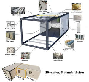 บ้านสำเร็จรูปแบบตู้คอนเทนเนอร์พื้นเรียบคุณภาพสูง พร้อมฉนวนกันความร้อน หน้าต่างอลูมิเนียม โครงสร้างไม้และเหล็ก เหมาะสำหรับใช้เป็นโรงแรม - Product Image 6