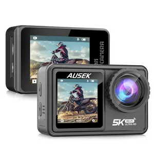 5K 30FPS หน้าจอสัมผัสคู่ Wifi ดิจิตอลวิดีโอ HD กันน้ำ EIS กันกระแทกกลางแจ้งกีฬาการกระทำกล้อง Go Pro