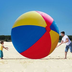 Custom Logo Printed <b>Large</b> <b>Inflatable</b> PVC Beach Balloons (80cm/100cm/Custom Sizes) for Outdoor Games and Pool Decor - Product Image 3