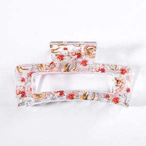 Pinzetta Love Cupid Rose grande Volume di capelli squalo pinza in plastica resistente acetato accessorio per capelli per le ragazze per san valentino - Product Image 5