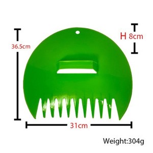 คราดสวนลายหิน 31 ซม. ที่เก็บใบไม้พลาสติกสำหรับทำความสะอาดกลางแจ้ง - Product Image 1