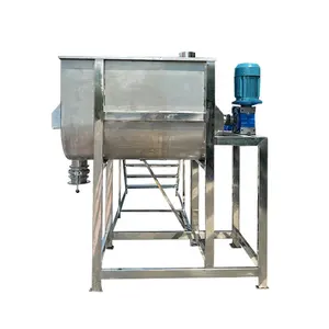 Commercial spiral feed horizontal industrial dry powder mixer Washing powder mixer Washing agent mixer