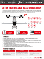 Lancez le scanner de diagnostic X-431 ADAS MOBILE PLUS, outil de calibrage ADAS ultra-précis.