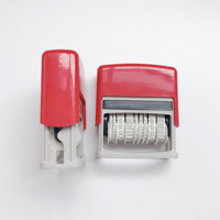 Tampons automatiques à encreur automatiquement avec double date de production et d'expiration sur plastique