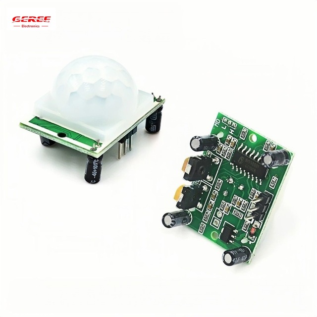 5V/12V Human IR Sensing Module with Motion Deterctor HC-SR501 Pyroelectric Infrared Board for Raspberry Pi+Case