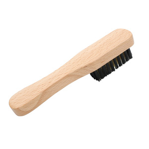 Solid Wood <b>Shoe</b> <b>Brush</b> Nylon Bristles For Polishing And Cleaning Household Use Compact Portable Design - Product Image 2