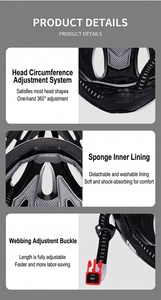 Helm Bersepeda dengan Visor Magnetik: Helm Satu Bagian Unisex untuk Bersepeda Gunung dan Jalan Raya - Product Image 6