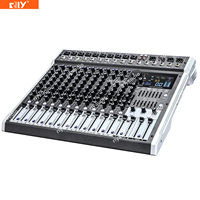 Console de mixage sonore HERO 8/HERO 12 8/12 CH avec double écran couleur 99DSP, Bluetooth, 3 entrées AUX/2 groupes/égaliseur 4 bandes pour discothèque