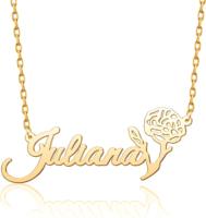 Chaîne à maillons en acier inoxydable, argent et or 18K, initiales personnalisées, colliers à deux couches avec nom, collier personnalisé à deux noms pour femmes
